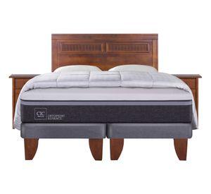 Cama europea 2 plazas base dividida Ortopedic Advance + set Milán + almohada + plumón Cic