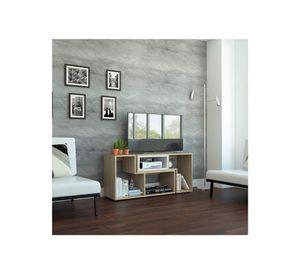 Rack extensible TV 40'' + biblioteca cubo Beijing rovere TuHome