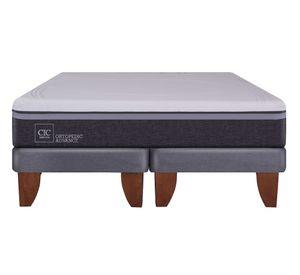 Cama europea 2 plazas Ortopedic advance base dividida Cic