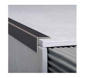 Tapacantos aluminio 16 mm 2.5 m negro
