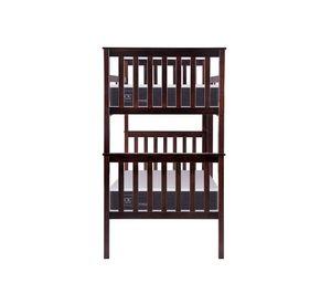 Camarote Isidora + colchón Ortopedic 1 plaza merlot Cic