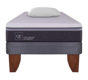 Cama europea 1.5 plazas Ortopedic advance + almohada Cic