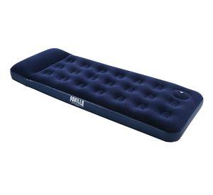 Colchón inflable single 185x76x28 cm inflador de pie