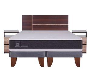 Cama europea 2 plazas Ortopedic base dividida + set Enio Cic