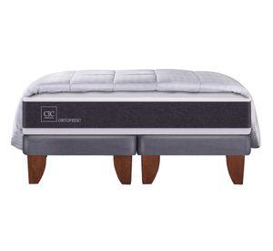 Cama europea 2 plazas Ortopedic base dividida + plumón Cic