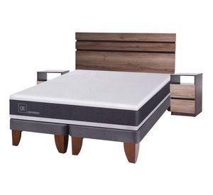 Cama europea 2 plazas Ortopedic base dividida + set Ares Cic