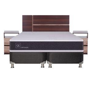 Box spring 2 plazas Ortopedic base dividida B5 + set Enio Cic
