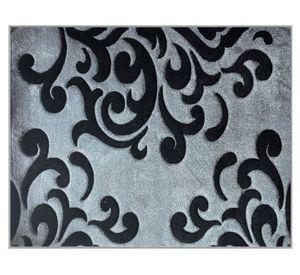 Alfombra 170x230 cm Frize carved D3 gris Idetex