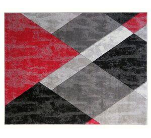 Alfombra 170x230 cm Frize carved D3 rojo Idetex