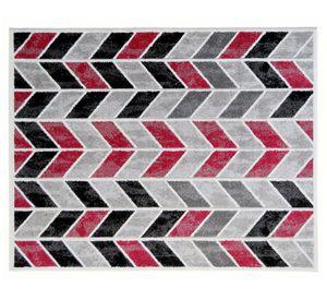 Alfombra frise carved 150x200 cm Florida D4 rojo Idetex