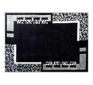 Alfombra 170x230 cm Frize carved D5 negro Idetex