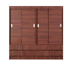 Clóset 4 puertas 8 cajones Maule cerezo Cic