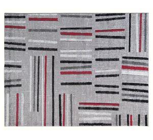 Alfombra 170x230 cm Frize carved D5 rojo Idetex