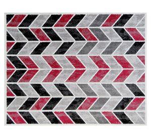 Alfombra 170x230 cm Frize carved D4 rojo Idetex