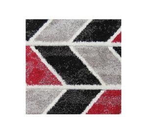 Alfombra 170x230 cm Frize carved D4 rojo Idetex