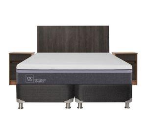 Box spring 2 plazas Ortopedic advance base dividida B5 + set Espresso Cic