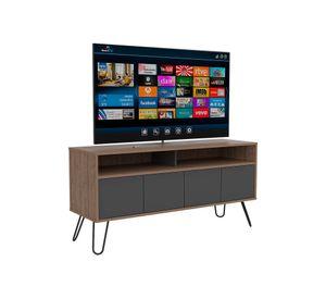 Rack TV 55'' + mesa de centro Vassel miel/plomo TuHome