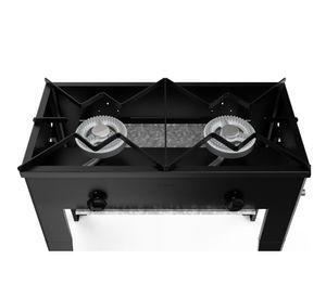 Anafe alto 2 quemadores 6EA185 negro Maigas.
