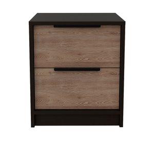 Velador 2 cajones Kaia wengue/miel TuHome