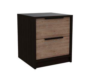 Velador 2 cajones Kaia wengue/miel TuHome