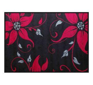 Alfombra 150x200 cm Frize carved D1 negro Idetex