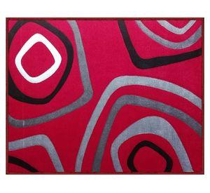 Alfombra 150x200 cm Frize carved D2 red Idetex