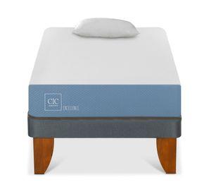 Cama europea 1 plaza x 190 cm Excellence + almohada Cic