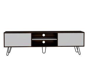 Rack TV 80'' Vassel habano/blanco nevado TuHome