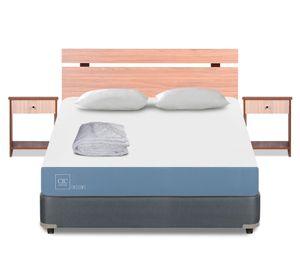 Box americano 2 plazas x 190 cm Excellence + set Olmo + almohadas + plumón Cic