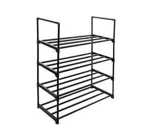 Organizador zapatos 4 niveles negro Cotidiana