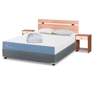 Box americano full x 190 cm Excellence + set Olmo + almohadas + plumón