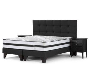 Cama europea 2 plazas Driven + set Issey grafito Rosen