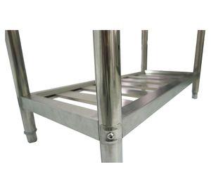 Mesones con parrilla inferior 6EDR3 inox Maigas.