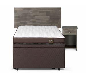 Cama Boxet 1.5 plazas Ergo T + set Tabor grafito Rosen