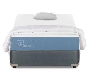 Box americano 1.5 plazas x 190 cm Excellence + almohada + plumón Cic