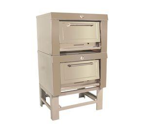 Horno a gas 2 cámaras 6EA153R plateado Maigas
