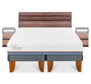 Cama europea 2 plazas Excellence plus base dividida + set Ares Cic