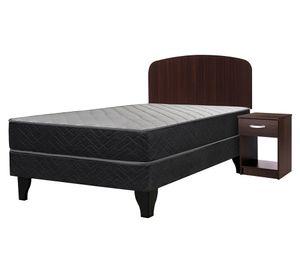 Cama europea 1.5 plazas x 190 cm Apolo black + set Asturias Celta