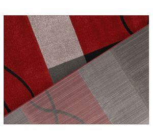 Alfombra 133x180 cm Frize Carved 5 rojo Idetex.