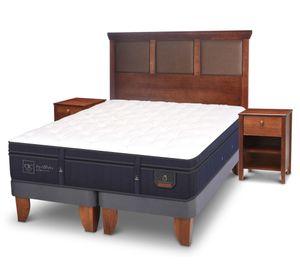 Cama europea king Súper premium + set New Torino caramelo Cic