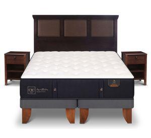 Cama europea king Premium + set New Torino chocolate Cic