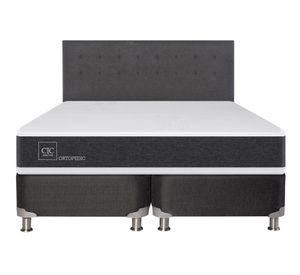 Box spring king Ortopedic B5 + respaldo Éufrates Cic