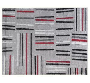 Alfombra 133x180 cm Carved Florida 5 rojo Idetex.