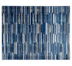Alfombra 133x180 cm Carved Florida 5 azul Idetex.