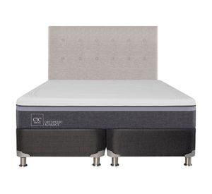 Box spring 2 plazas Ortopedic advance base dividida B5 + respaldo Tigris Cic