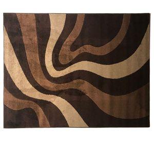 Alfombra 133x180 cm Frize Carved 4 café Idetex.
