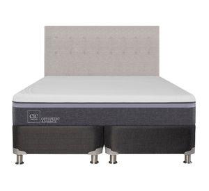 Box spring king Ortopedic advance B5 + respaldo Tigris Cic