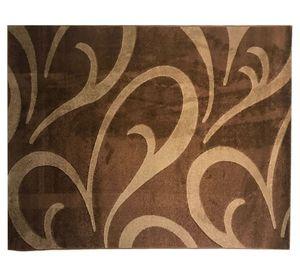 Alfombra 133x180 cm Frize Carved 3 café Idetex.