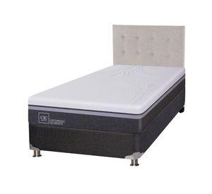 Box spring 1,5 plazas Ortopedic advance + respaldo Tigris Cic