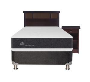 Box spring 1.5 plazas Ortopedic B5 + set New Dublin chocolate Cic